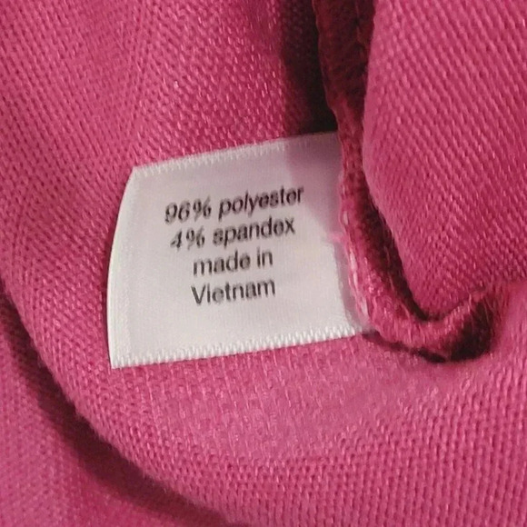 Lane Bryant Womens Plus V-Neck Long Sleeve Pink Top 18/20 Polyester Blend 4CT - Picture 5 of 7